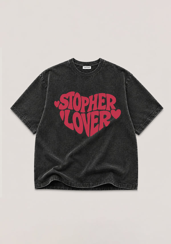 STOPHERLOVER T-SHIRT BLACK