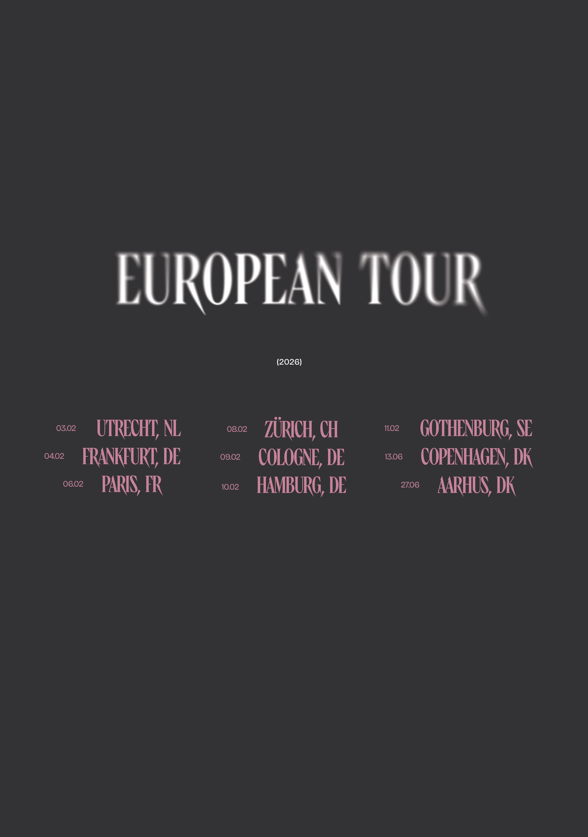 GREY TOUR T-SHIRT